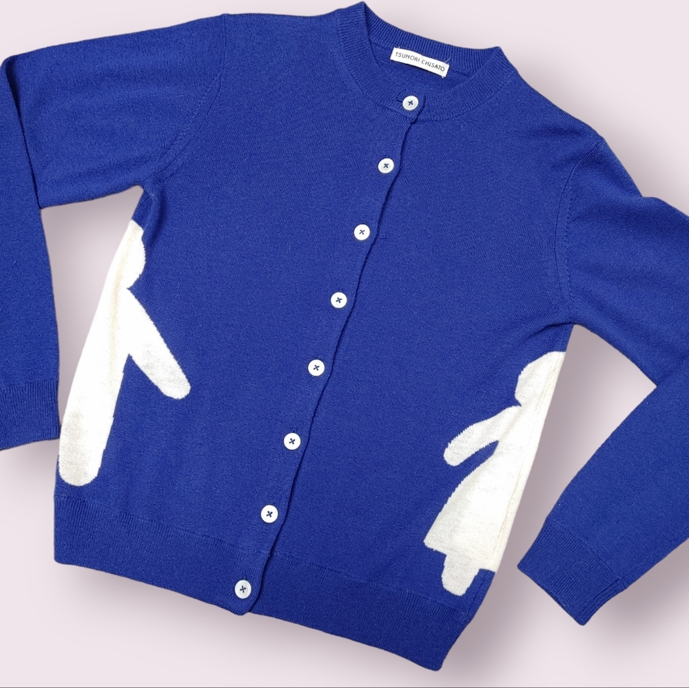 RARE Tsumori Chisato 100% wool boy/girl cardigan size S